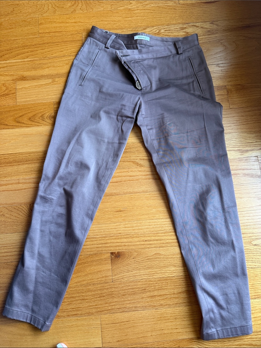Versace women Taupe Slim Chinos